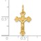 10K Yellow Gold INRI Crucifix Charm Pendant Jewelry 20 X 12mm